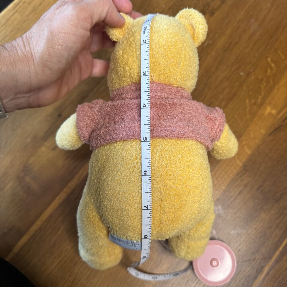 DISNEY Baby Winnie The Pooh Plush Toy Hunny Pot Bell Rattle Stuffed Animal Rare - Picture 9 of 9